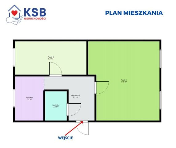 Mieszkanie 2-pokojowe Ostrowiec Świętokrzyski, ul. Mikołaja Kopernika. Zdjęcie 17