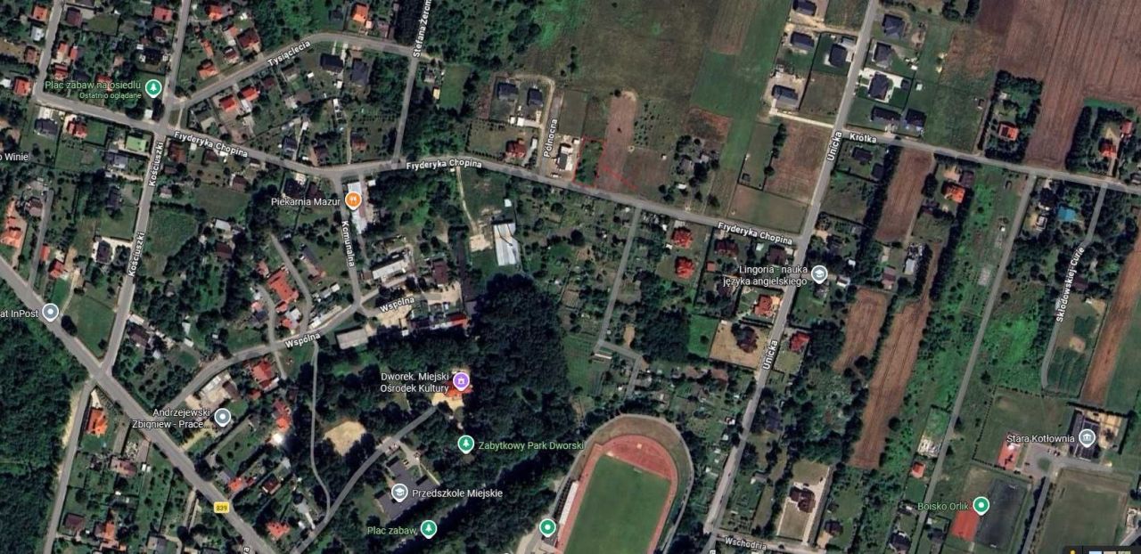 Działka budowlana Rejowiec Fabryczny, ul. Fryderyka Chopina. Zdjęcie 1