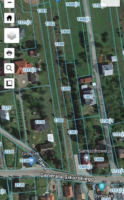 Działka rolno-budowlana Dynów Przedmieście, ul. gen. Sikorskiego