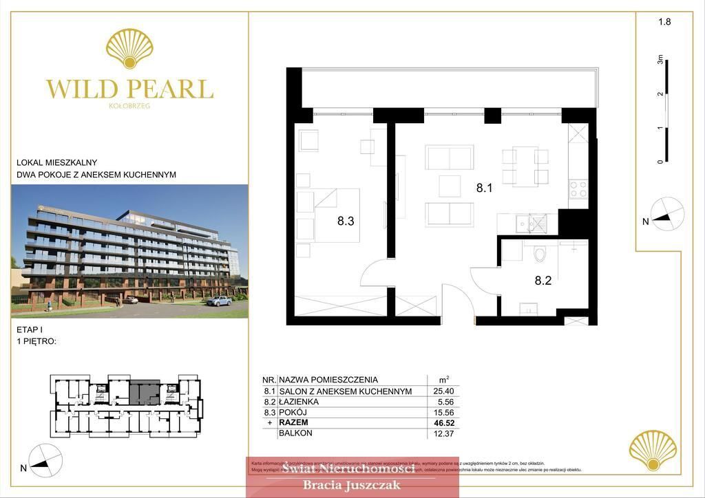 Mieszkanie 2-pokojowe Kołobrzeg. Zdjęcie 3