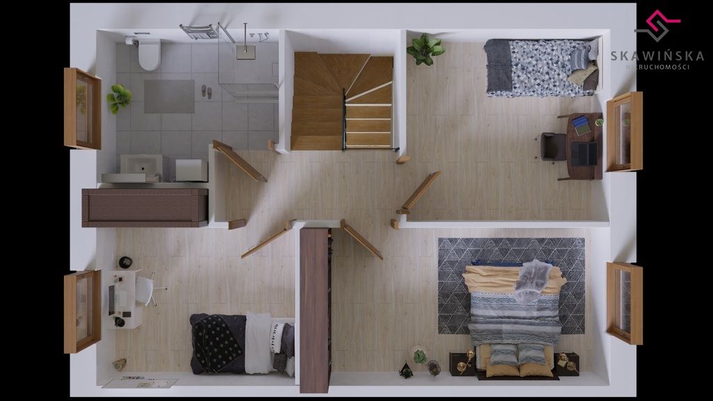 dom szeregowy, 4 pokoje Janków Przygodzki. Zdjęcie 19