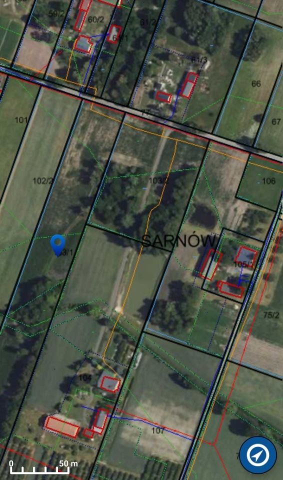 Działka rolna Sarnów. Zdjęcie 2
