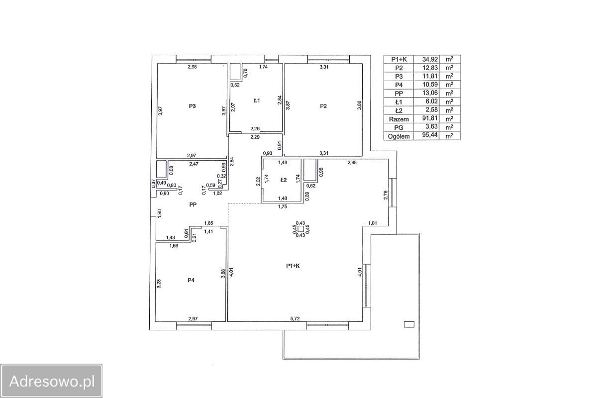 Mieszkanie 4-pokojowe Łódź Olechów, ul. Juranda ze Spychowa. Zdjęcie 5