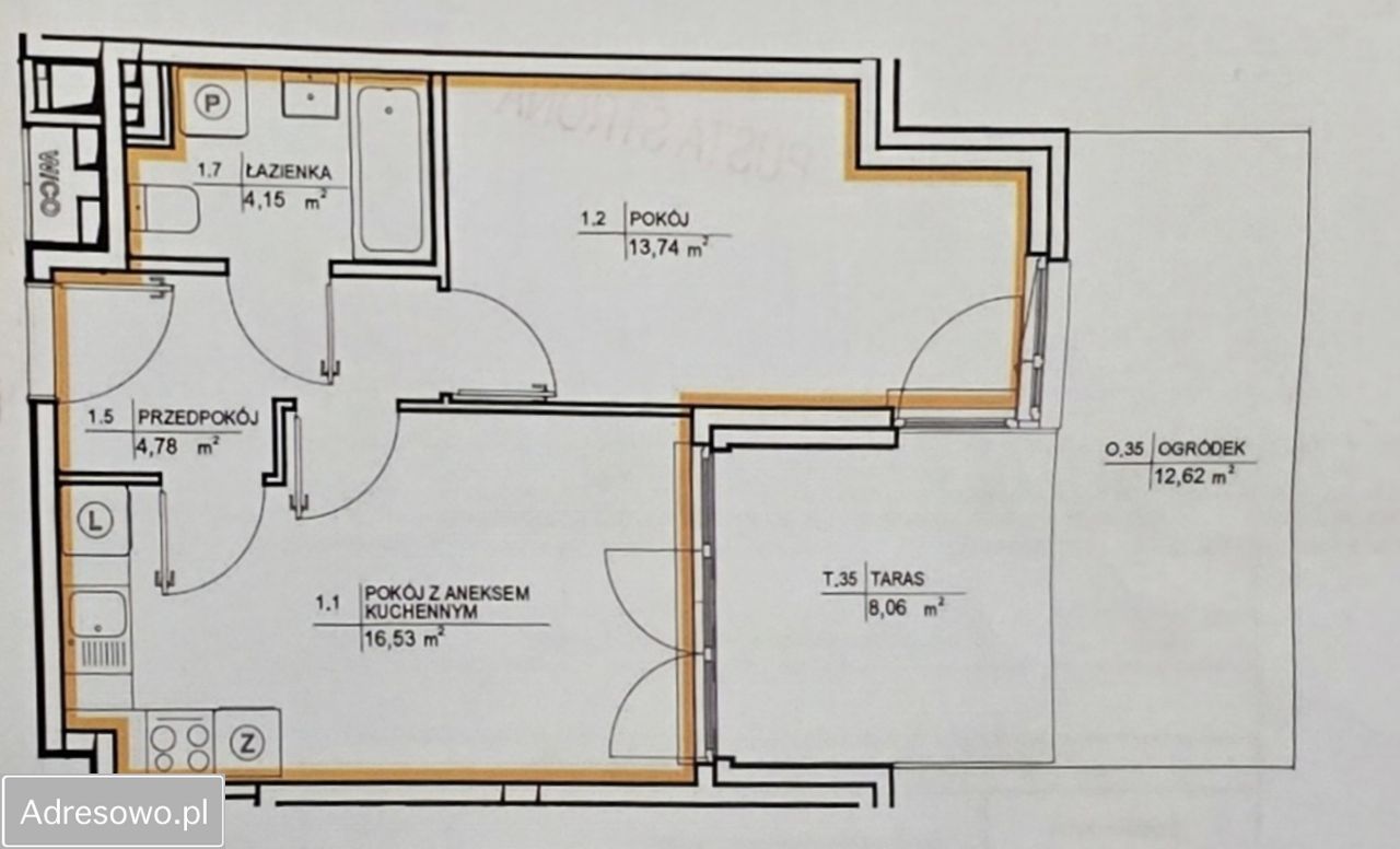 Mieszkanie 2-pokojowe Kraków Łagiewniki, ul. Aleksandra Fredry. Zdjęcie 4