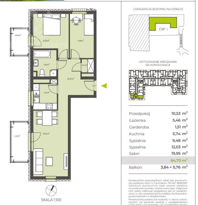 Mieszkanie 3-pokojowe Wrocław Śródmieście, ul. Mieszczańska. Zdjęcie 14