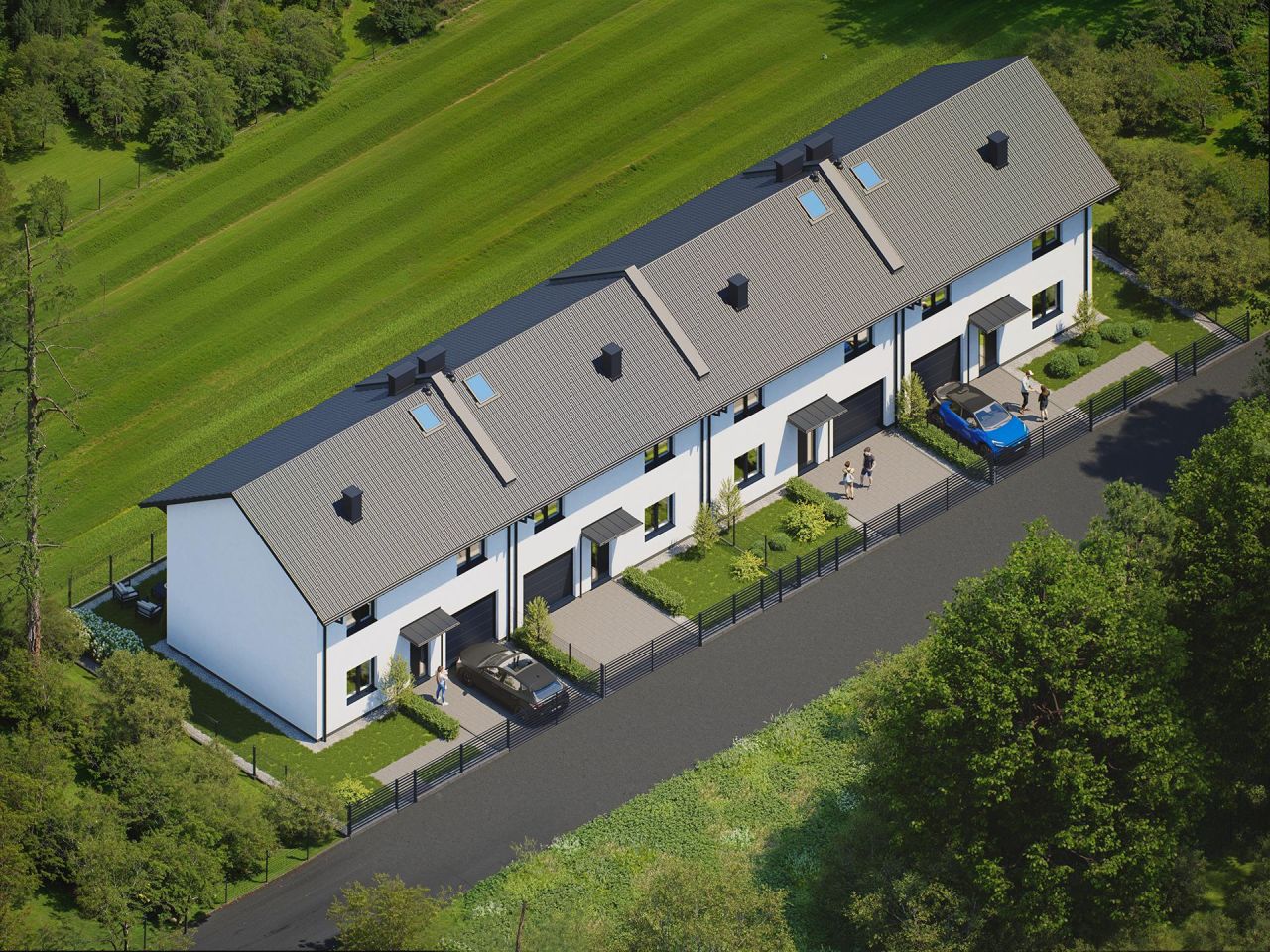 dom szeregowy, 4 pokoje Zielonka Zosinek, ul. Ossowska. Zdjęcie 21