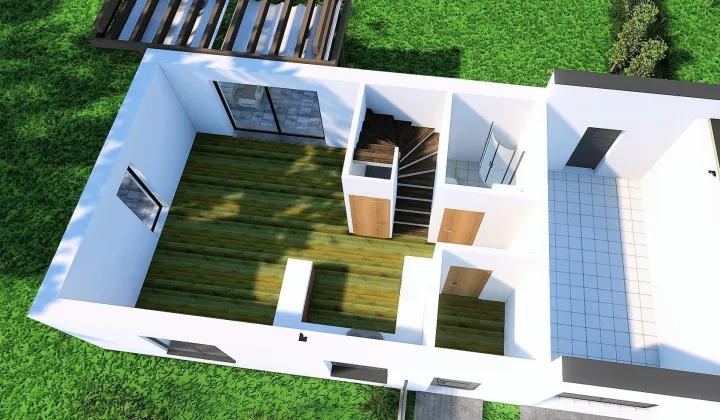 dom szeregowy, 4 pokoje Kurowice