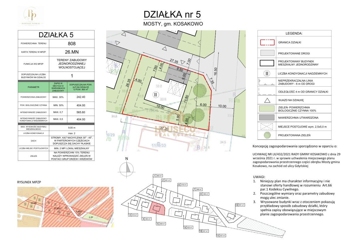 Działka inwestycyjna Mosty, ul. Modrzewiowa. Zdjęcie 12