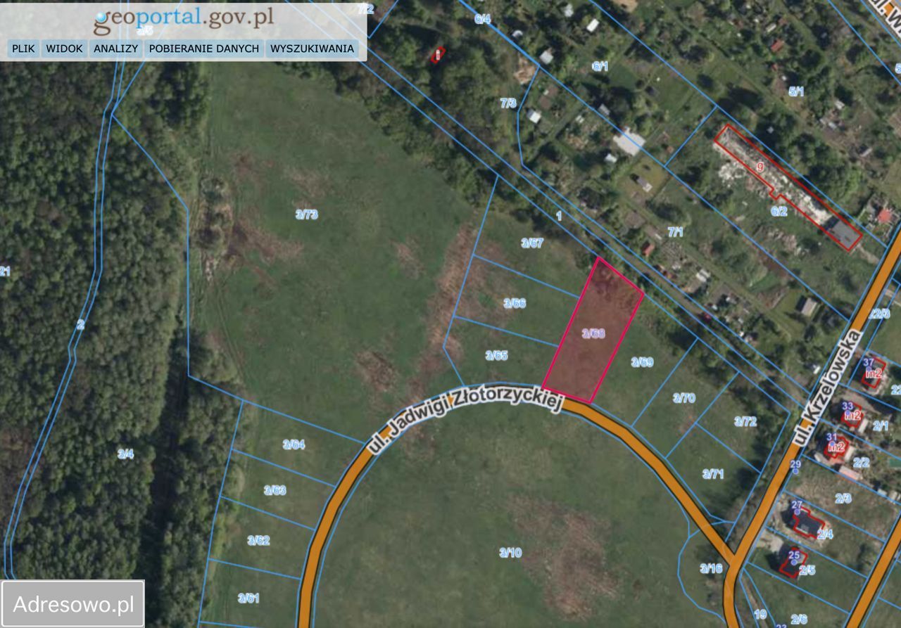 Działka budowlana Wrocław Marszowice, ul. Krzelowska. Zdjęcie 5