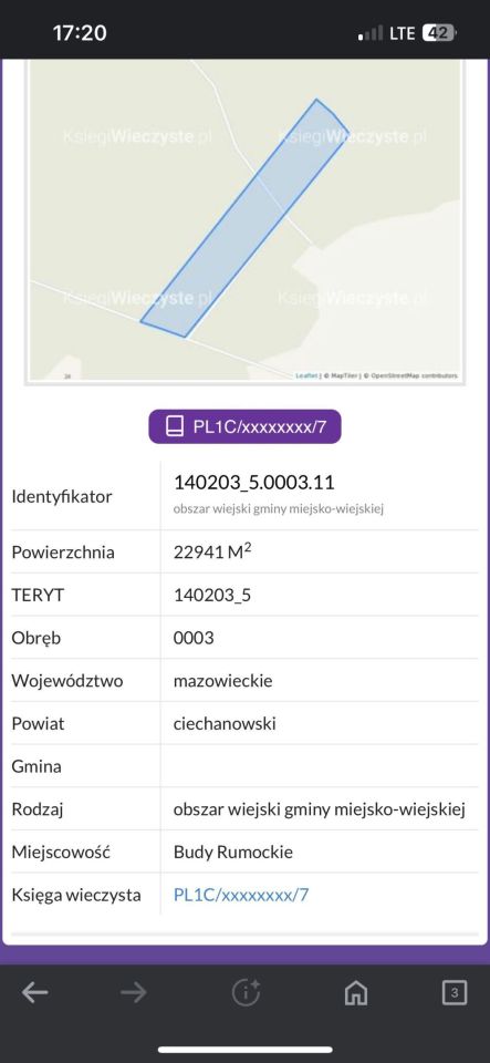 Działka leśna Budy Rumockie. Zdjęcie 4