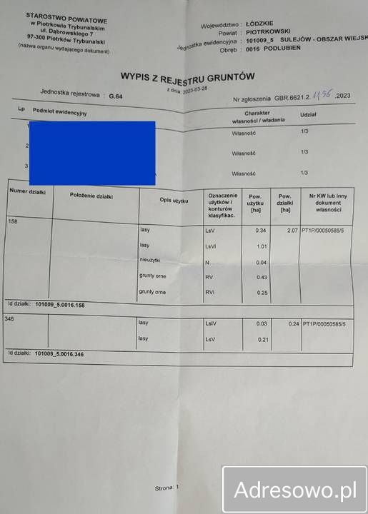 Działka leśna Podlubień. Zdjęcie 2