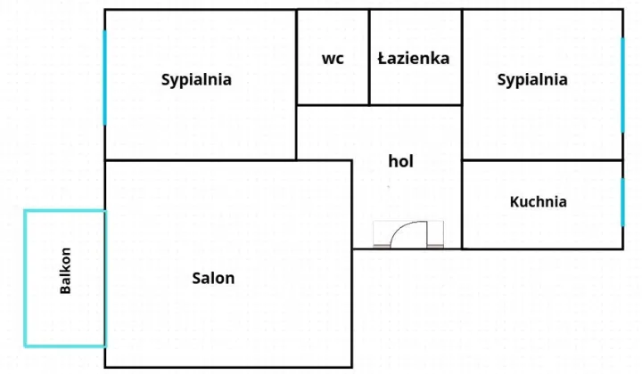 Mieszkanie 3-pokojowe Warszawa Chomiczówka, ul. Renesansowa