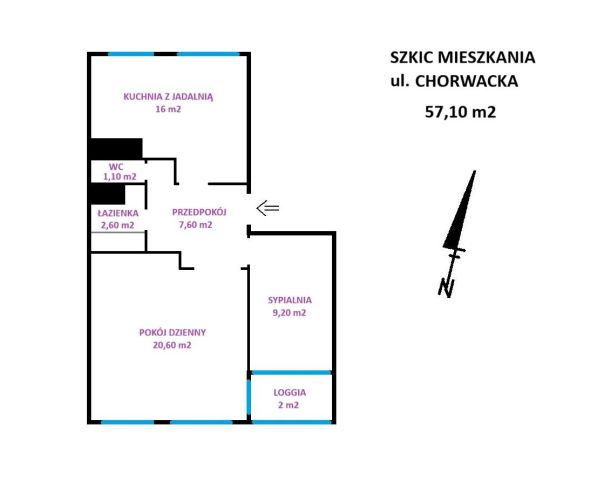 Mieszkanie 2-pokojowe Wrocław Różanka, ul. Chorwacka. Zdjęcie 14