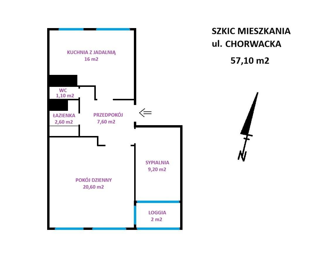 Mieszkanie 2-pokojowe Wrocław Różanka, ul. Chorwacka. Zdjęcie 14