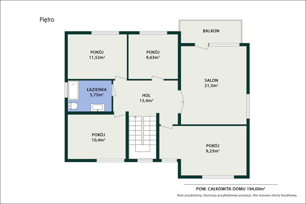 dom wolnostojący, 7 pokoi Piaseczno, ul. 11 Listopada. Zdjęcie 44