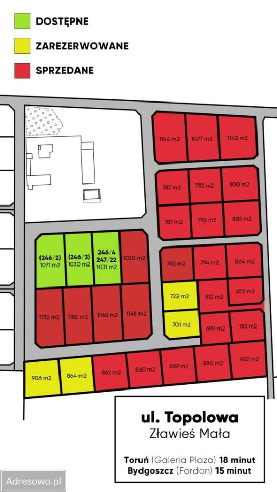 Działka budowlana Zławieś Mała. Zdjęcie 2