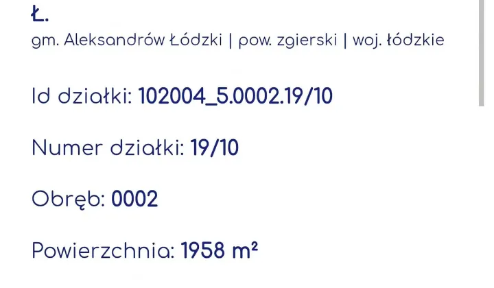 Działka budowlana Antoniew