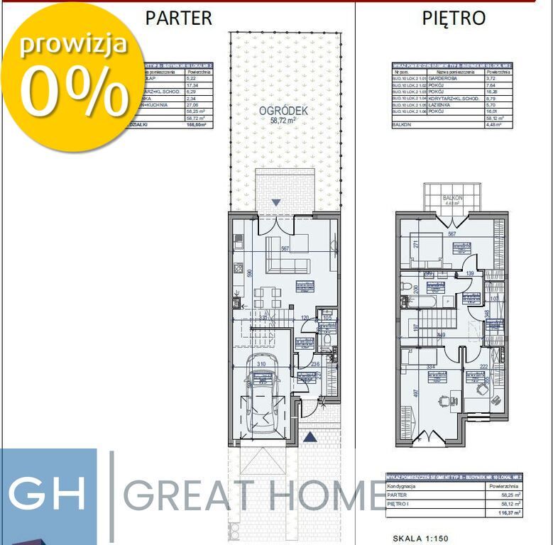 dom szeregowy, 4 pokoje Mińsk Mazowiecki. Zdjęcie 9