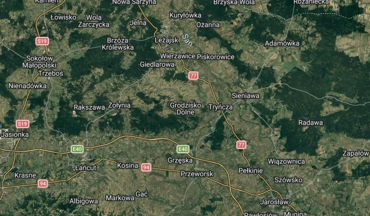Działka leśna Grodzisko Dolne Mokrzanka