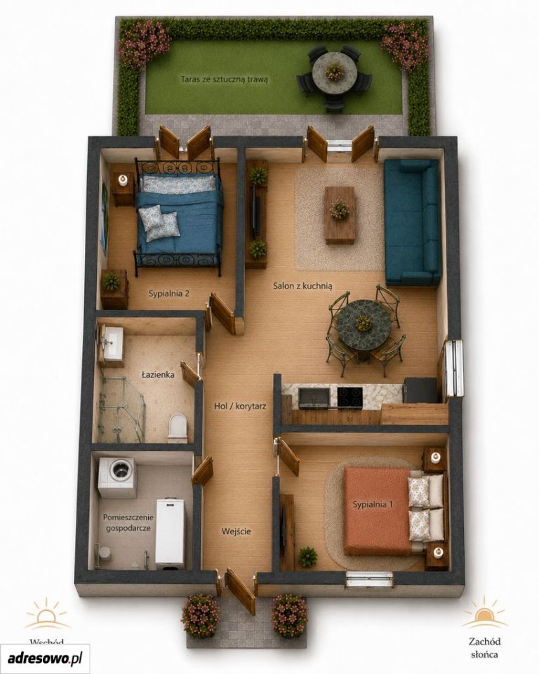 Mieszkanie 3-pokojowe Środa Wielkopolska, ul. Krokusowa. Zdjęcie 8