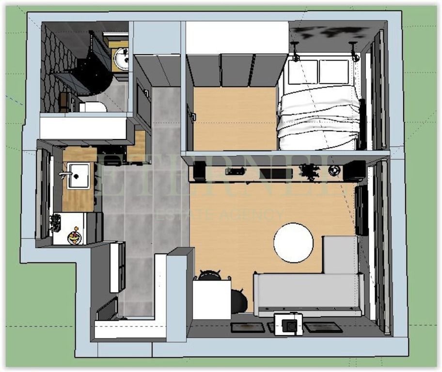 Mieszkanie 2-pokojowe Kraków, ul. Ignacego Krasickiego. Zdjęcie 14