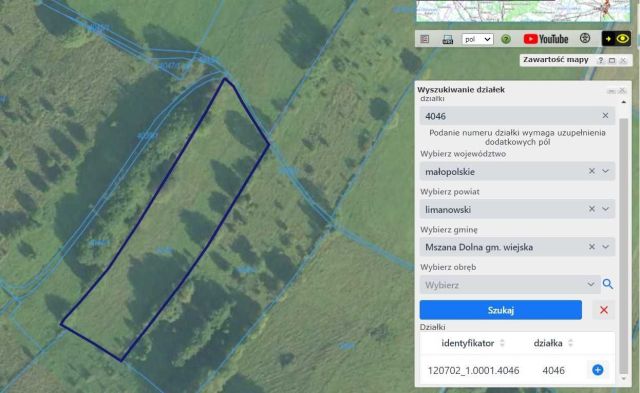 Działka rolna Mszana Dolna. Zdjęcie 1