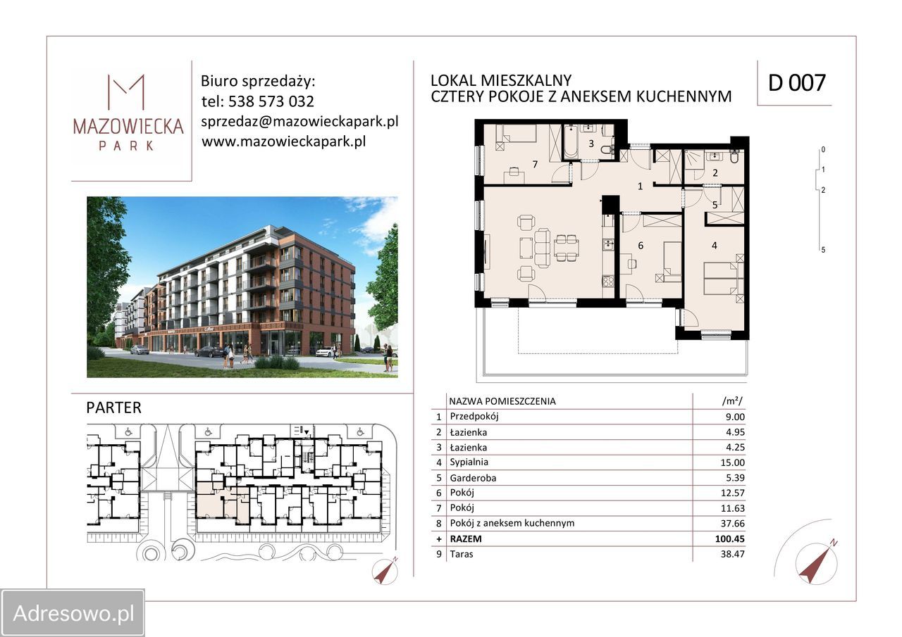 Mieszkanie 4-pokojowe Kołobrzeg, ul. Mazowiecka. Zdjęcie 17