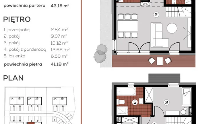 bliźniak, 4 pokoje Kryniczno, ul. Spacerowa