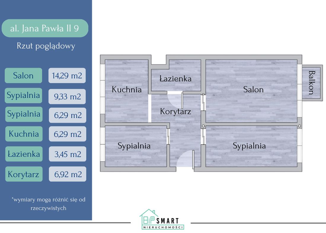 Mieszkanie 3-pokojowe Stalowa Wola, al. Jana Pawła II. Zdjęcie 11