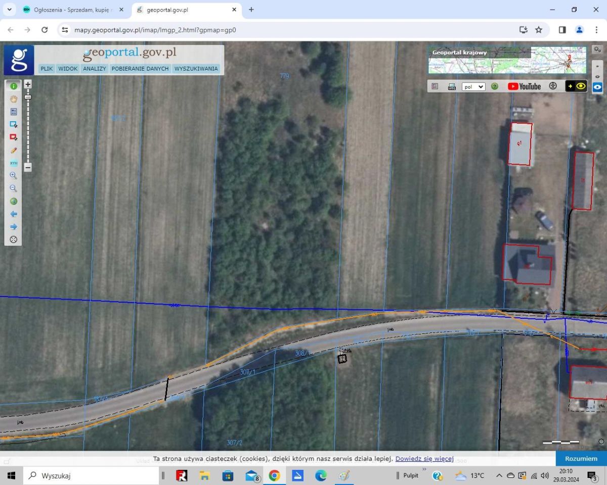 Działka rolno-budowlana Ponikiew Mała. Zdjęcie 3