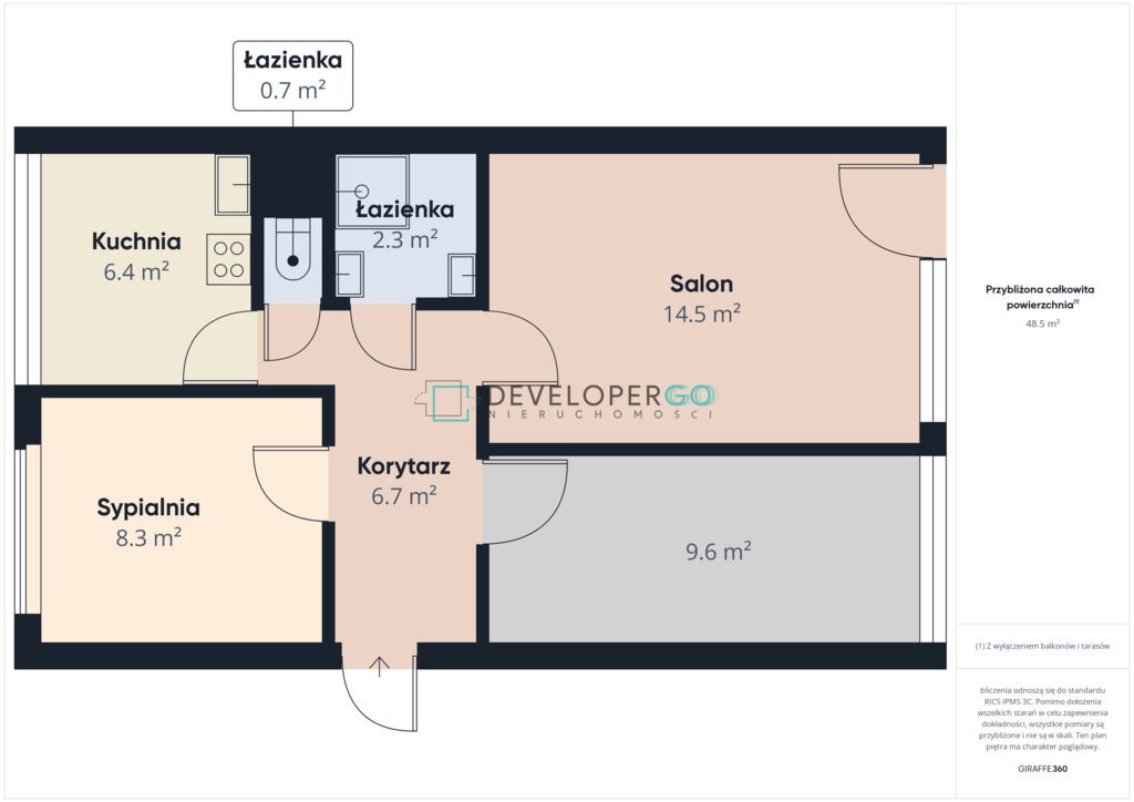 Mieszkanie 3-pokojowe Białystok Piasta, ul. Mieszka I. Zdjęcie 21
