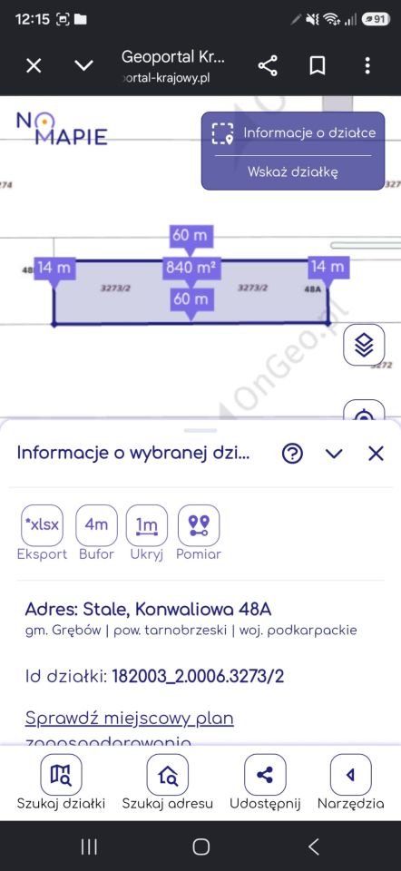 Działka rolno-budowlana Stale Siedlisko, ul. Konwaliowa. Zdjęcie 4