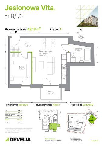Mieszkanie 2-pokojowe Gdańsk Wrzeszcz, ul. Jesionowa. Zdjęcie 6