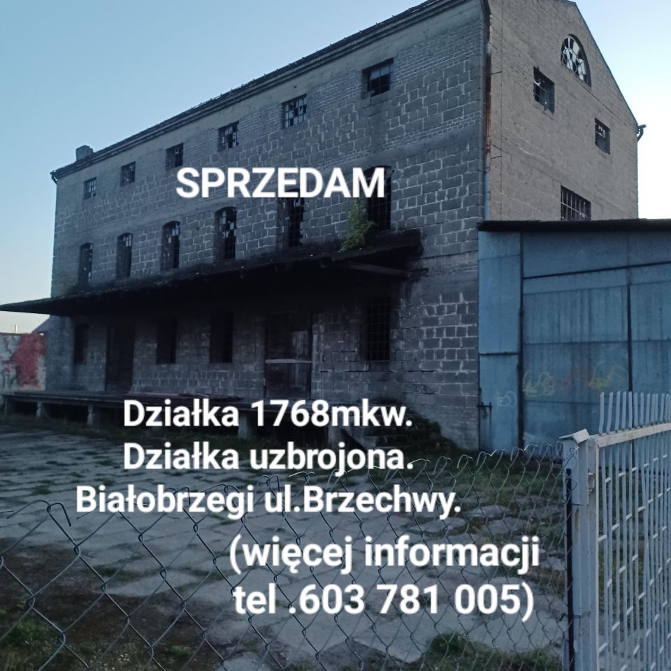 Działka inwestycyjna Białobrzegi, Ul.Brzechwy. Zdjęcie 1