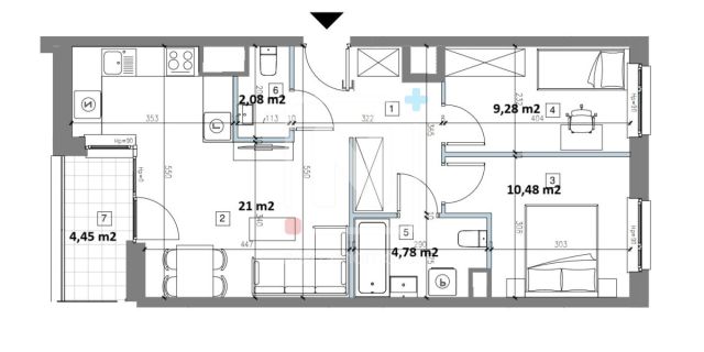 Mieszkanie 3-pokojowe Warszawa Mokotów, ul. Konstruktorska. Zdjęcie 16