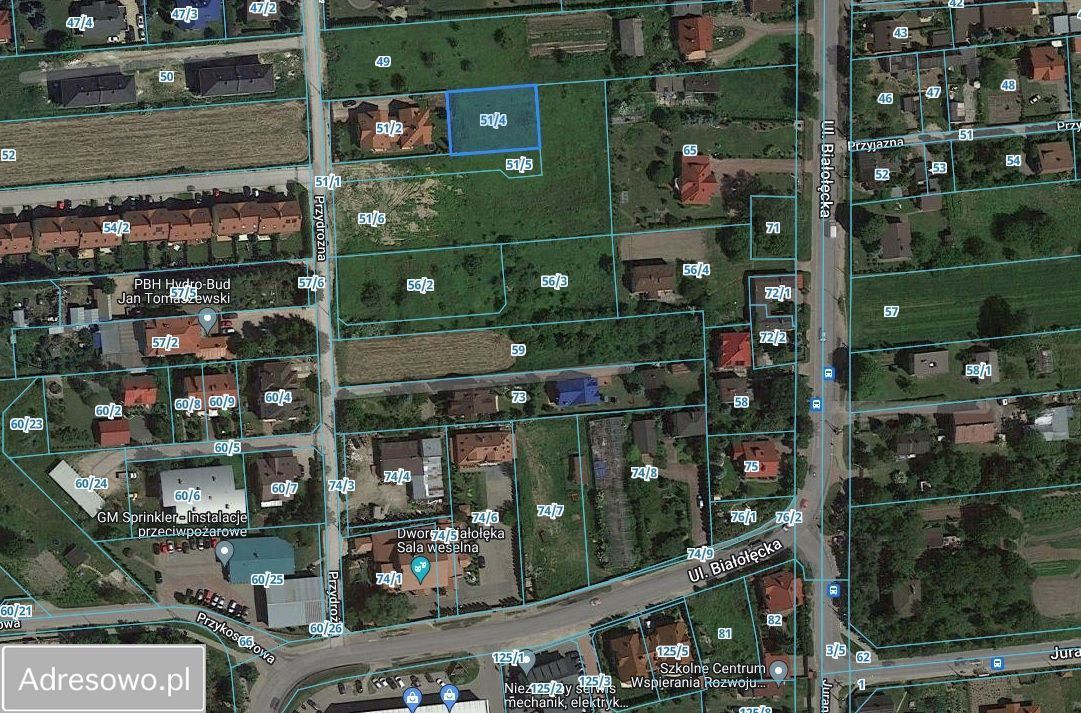 Działka budowlana Warszawa Białołęka, ul. Przydrożna