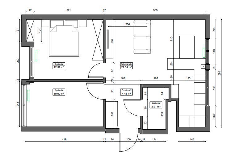 Mieszkanie 3-pokojowe Gdynia Witomino, ul. Widna. Zdjęcie 2