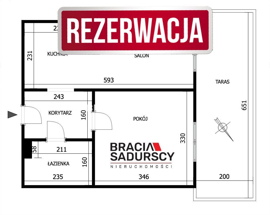Mieszkanie 2-pokojowe Kraków Podgórze Duchackie, ul. por. Halszki