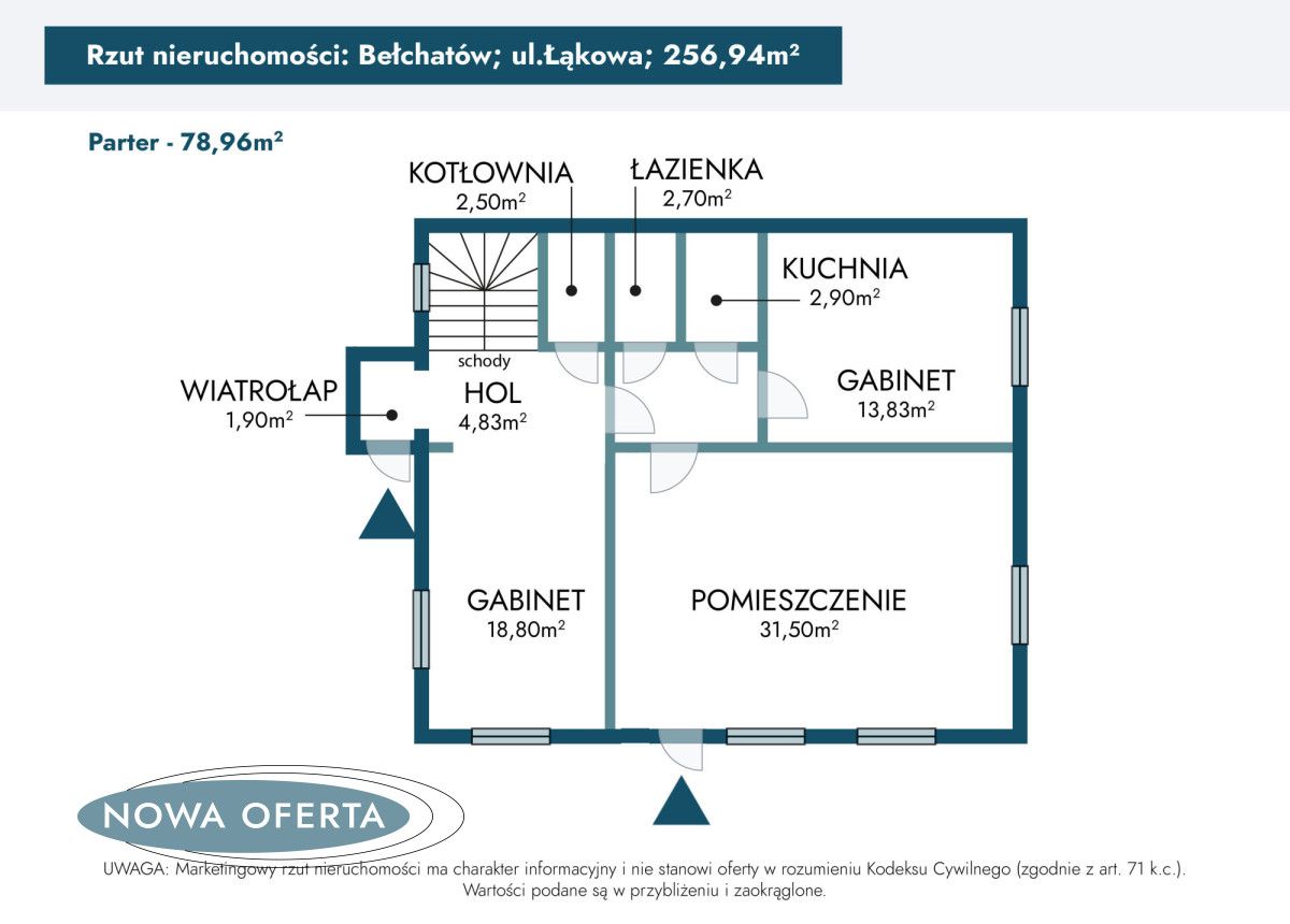 dom wolnostojący, 7 pokoi Bełchatów, os. Łąkowa. Zdjęcie 27