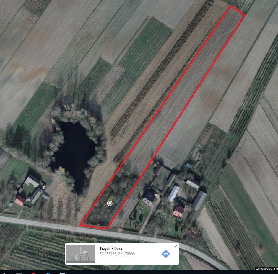 Działka budowlana Trzydnik Mały