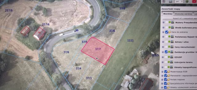 Działka Koźmice Wielkie. Zdjęcie 4