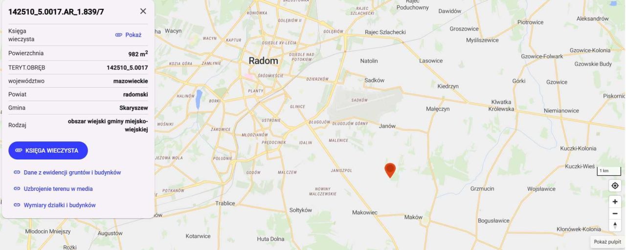 Działka budowlana Maków Nowy, ul. Polna. Zdjęcie 3