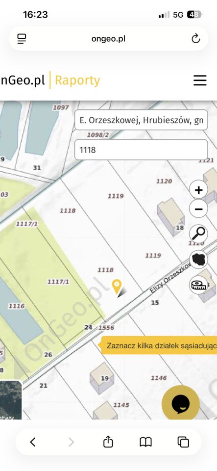 Działka budowlana Hrubieszów Sławęcin, ul. Orzeszkowej. Zdjęcie 3