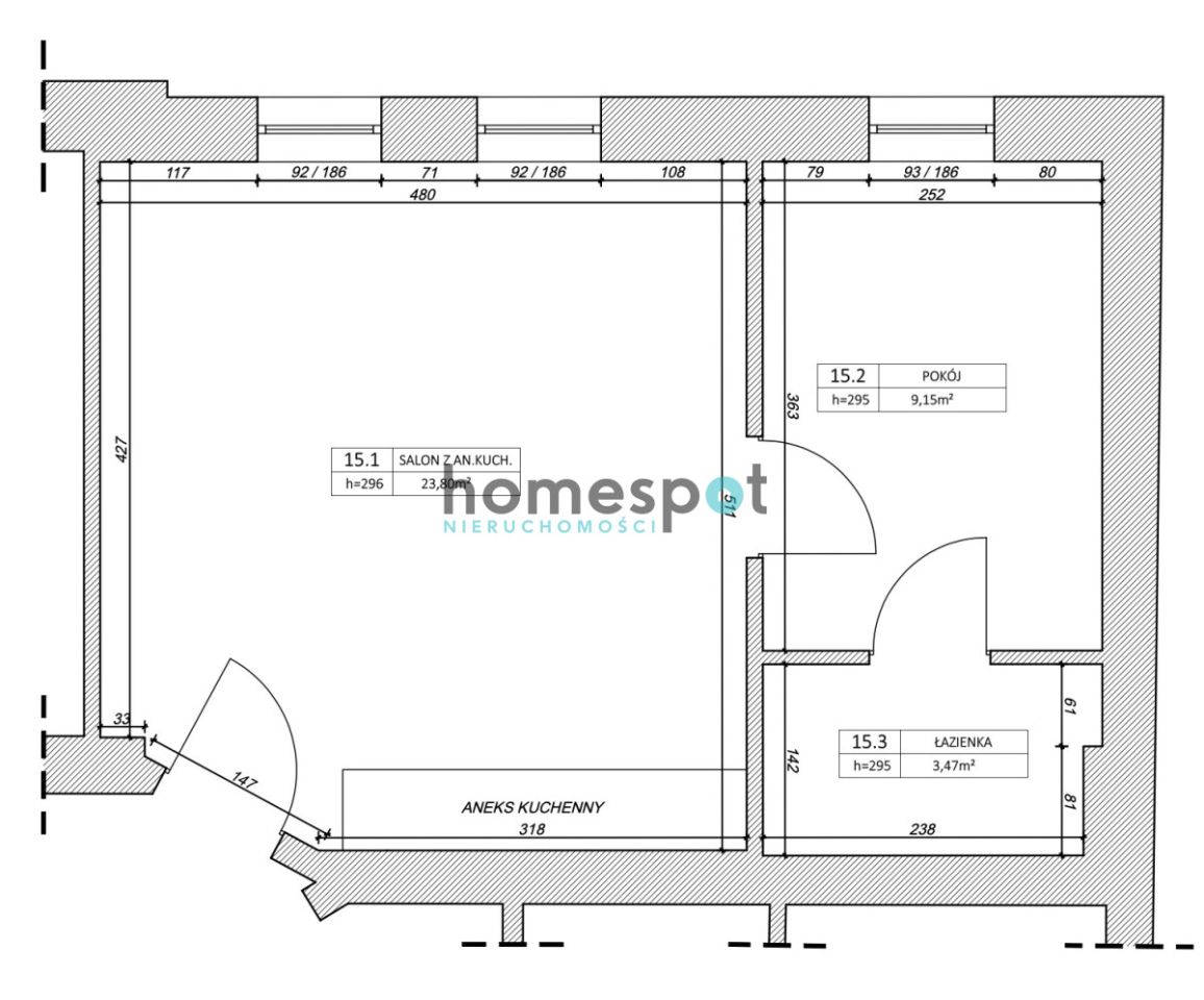 Mieszkanie 2-pokojowe Poznań Łazarz, ul. Kolejowa. Zdjęcie 9