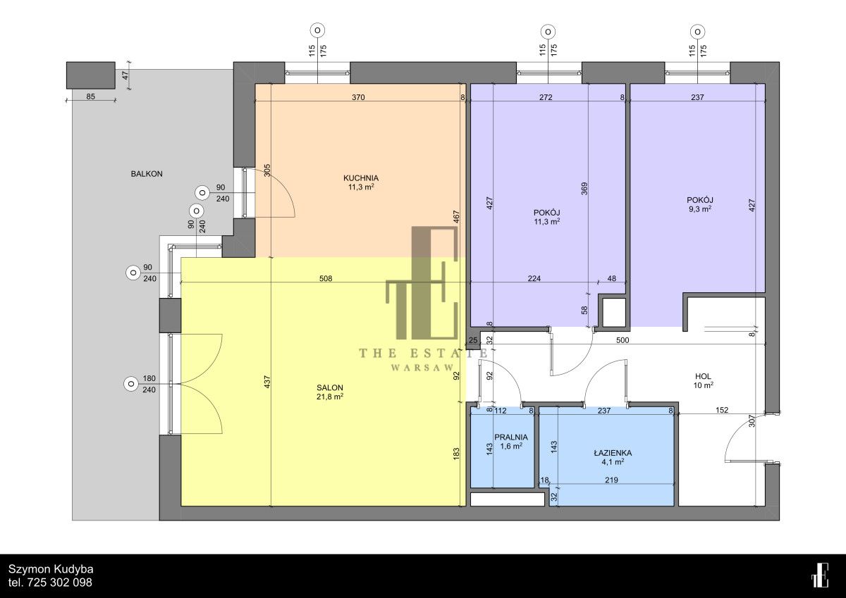 Mieszkanie 3-pokojowe Zamienie, ul. Arakowa. Zdjęcie 19