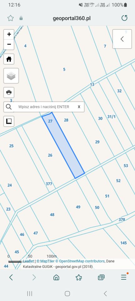 Działka rolna Szyszczyce