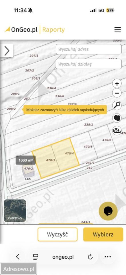 Działka budowlana Klepaczka. Zdjęcie 2