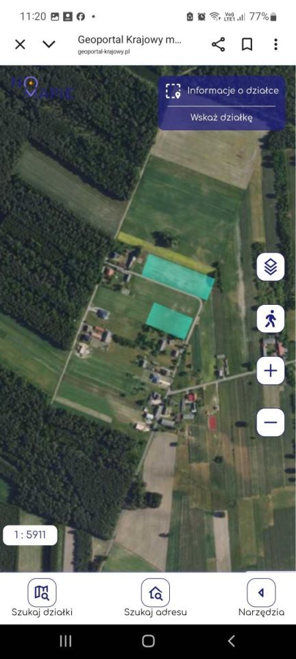 Działka budowlana Wygnanów