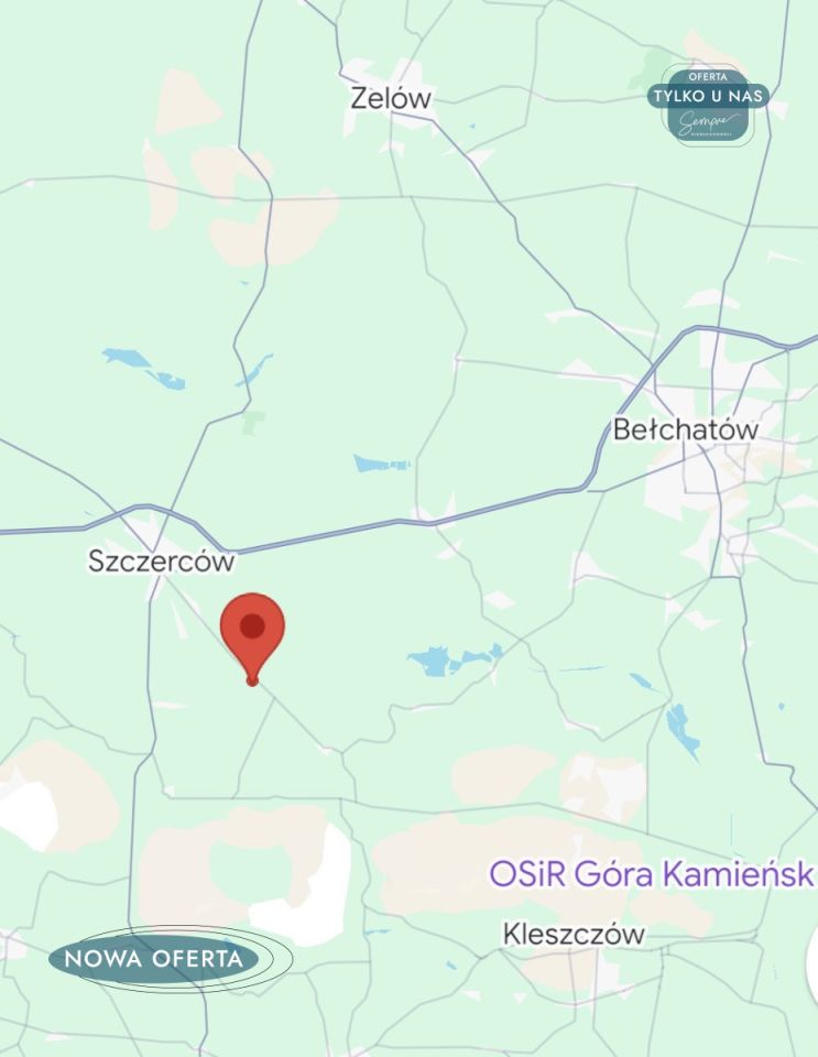 Działka budowlana Szczerców. Zdjęcie 4