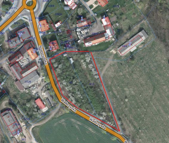 Działka rolna Wałbrzych Rusinowa, ul. Wałbrzyska. Zdjęcie 1